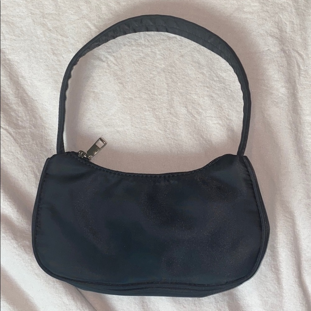 Black Nylon Shoulder Bag